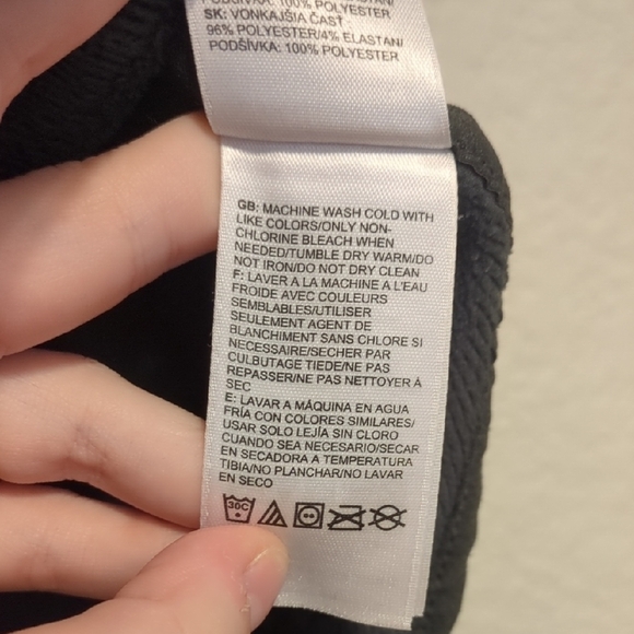 The North Face charcoal zip-up hooded long sleeve oversized jacket - Picture 6 of 7